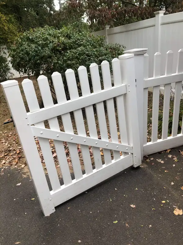 Vinyl Picket Gate by Fencing By Excellence in Monmouth County